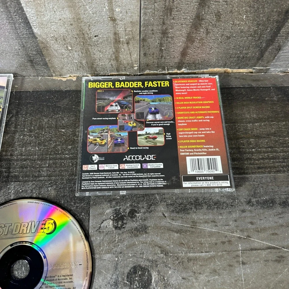 Test Drive 5 (PlayStation 1 PS1) Greatest Hits COMPLETE & TESTED